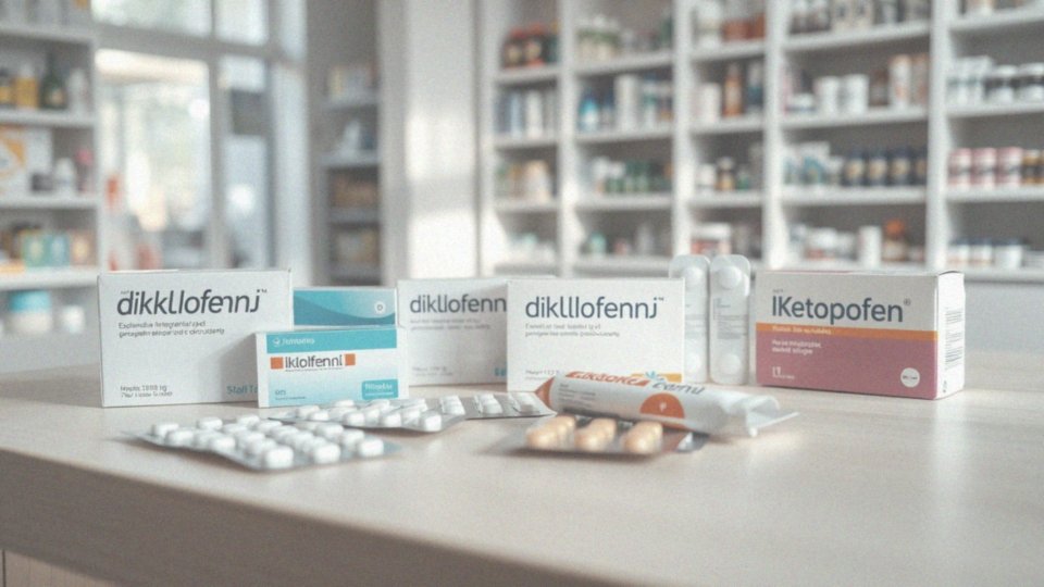 W jakich postaciach występują leki z diklofenakiem i ketoprofenem?